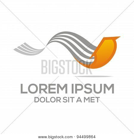Arrow business vector abstract