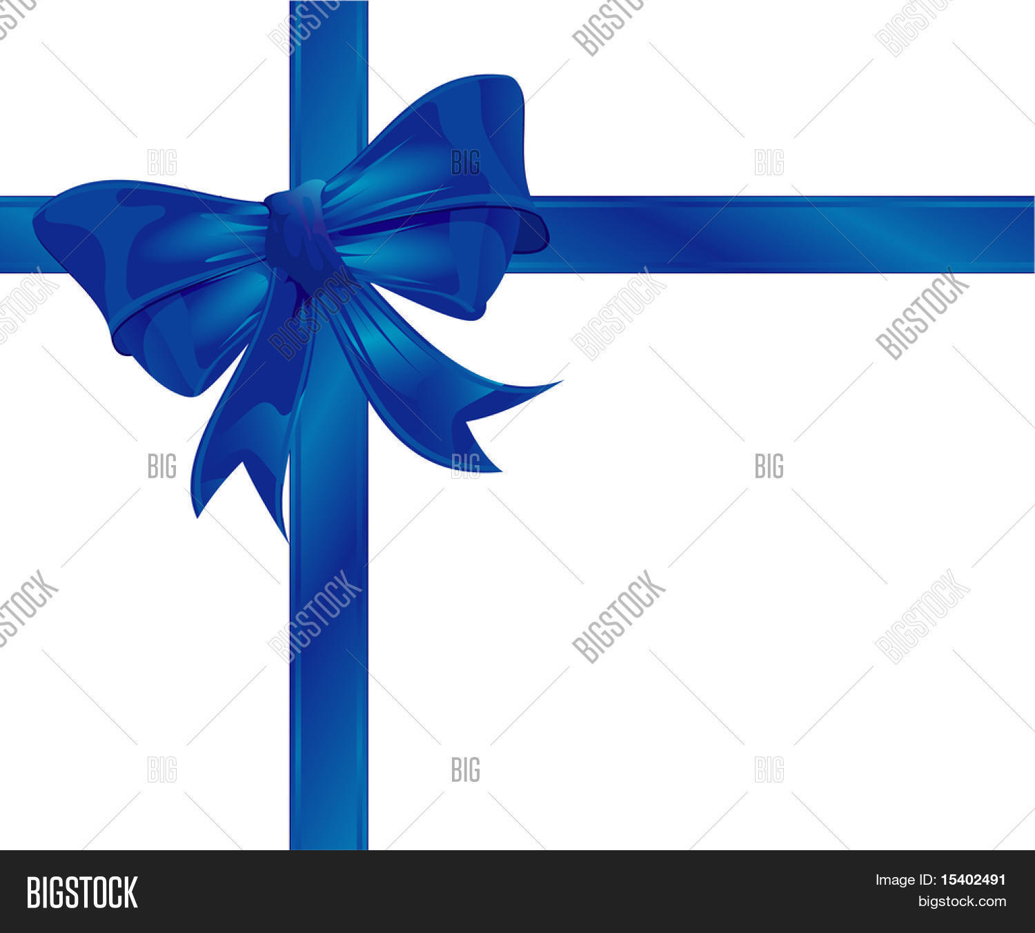 Blue Ribbon. Vector Vector & Photo (Free Trial) | Bigstock