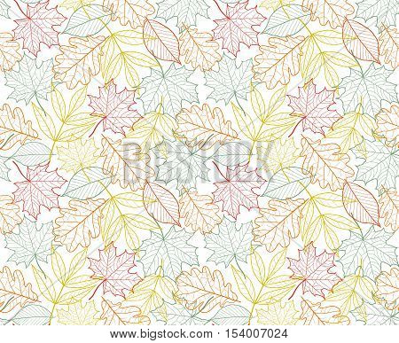 leaf texture vector seamless foliage autumn pattern