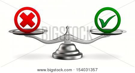 Scales on white background. Isolated 3D image