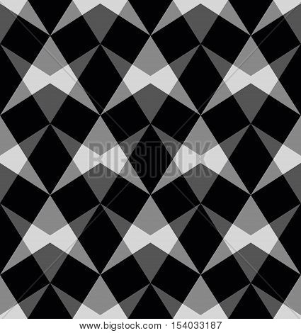 Vector seamless pattern with abstract shapes.Modern geometric texture. Opt Art