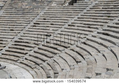 Theatre Of Halicarnassus In Bodrum, Turkey
