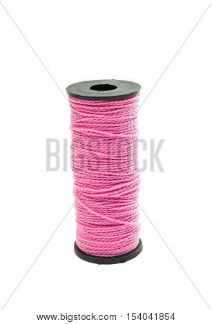 Spool of thread isolated on white background