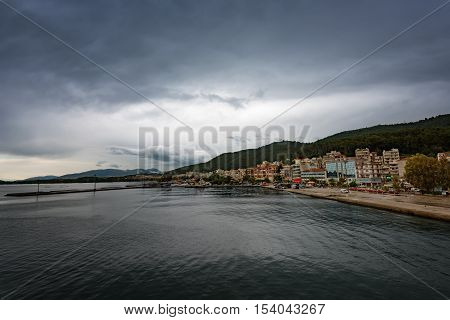 Near the port of Igumenitsa town, Greece