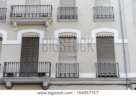 Traditional architecture of the center of the Spanish city of Castellon, Valencian Community
