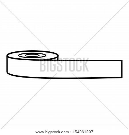 Roll of material icon. Outline illustration of roll of material vector icon for web