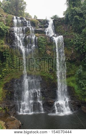 Tad Gneuang Waterfall, Bolaven Plateau, Laos, Asia