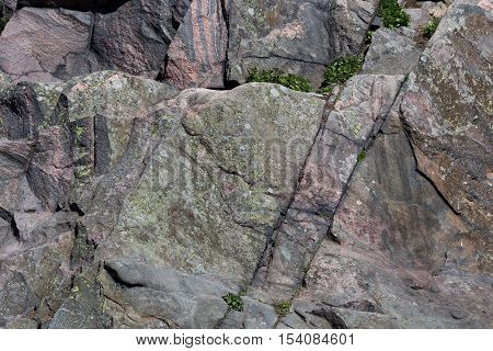 The mountain granite rock can be used as backgrounds