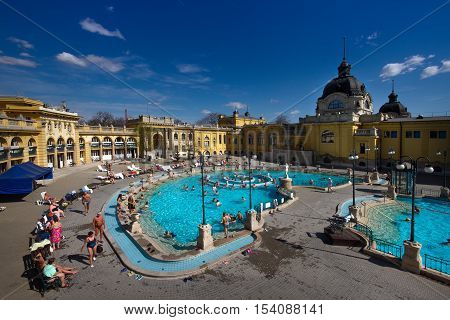 Budapest The Capital Of Hungary Crossed By The Danube River
