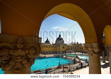 Budapest The Capital Of Hungary Crossed By The Danube River