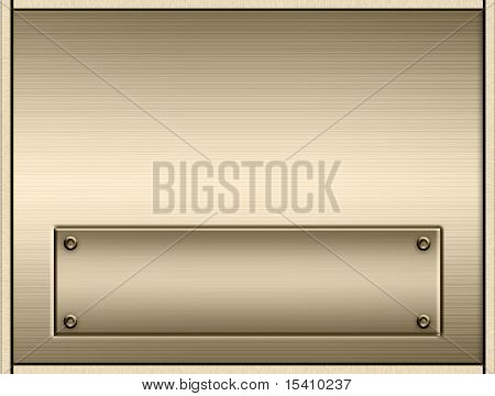 Gold Metal Nameplate