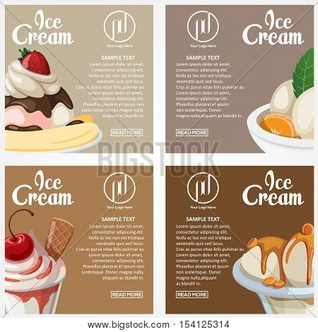 This design is suitable Affixed to the wall as a display of an ice cream parlor