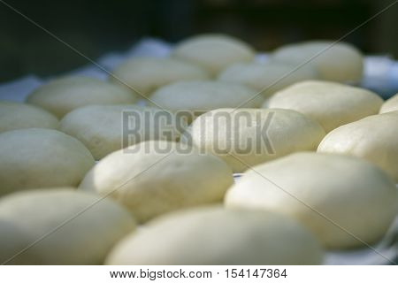 Preparation Of Donuts. Formed Dough