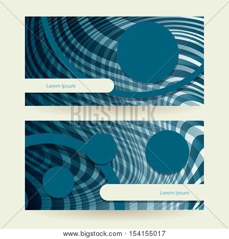 horizontal abstract blue elipse futuristic flyer template background vector illustration