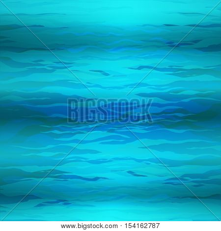 Vector Abstract triangle underwater background, abstract texture, blue water, abstract deep ocean sea background diving