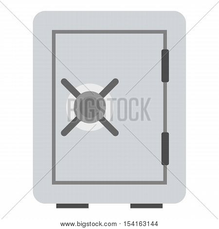 Safety deposit box icon. Flat illustration of safety deposit box vector icon for web