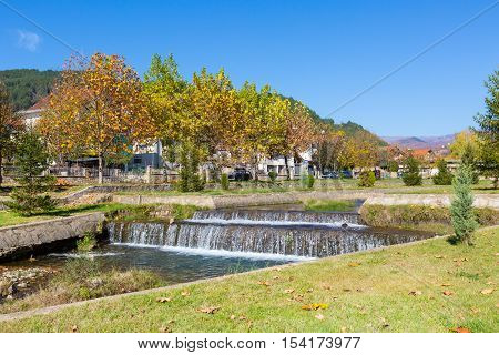 Makedonska Kamenica town in the north-east of Republic of Macedonia in autumn