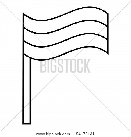 Flag rastaman icon. Outline illustration of flag rastaman vector icon for web