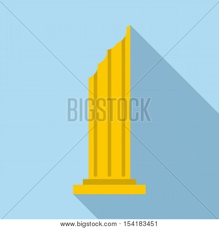 Column icon. Flat illustration of column vector icon for web