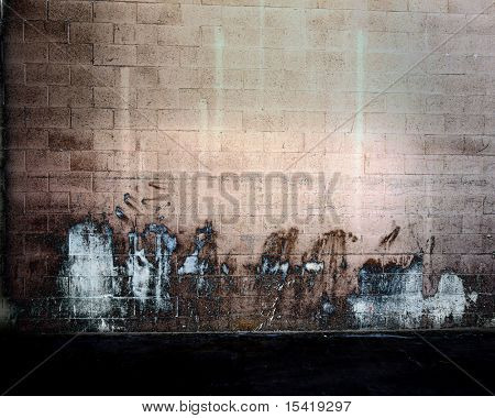 Grunge væg Photoart