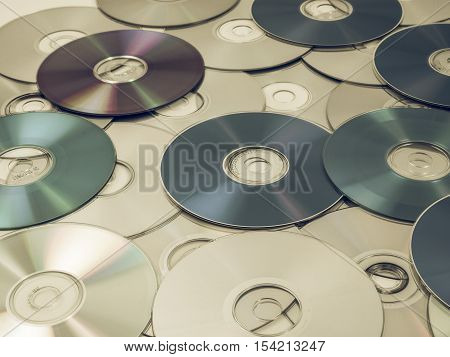 Vintage Looking Cd Dvd Db Bluray Disc