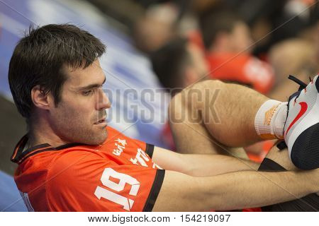 VALENCIA, SPAIN - OCTOBER 30th: San Emeterio during spanish league match between Valencia Basket and Morabanc Andorra at Fonteta Stadium on October 30, 2016 in Valencia, Spain
