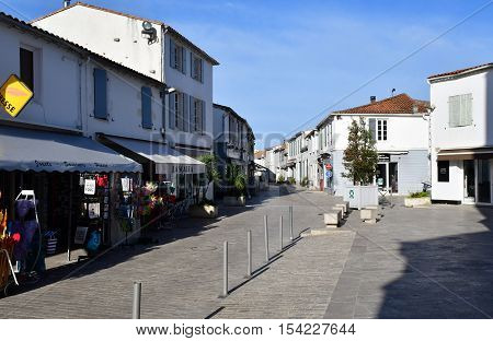 La Couarde sur Mer France - september 26 2016 : the picturesque village in autumn