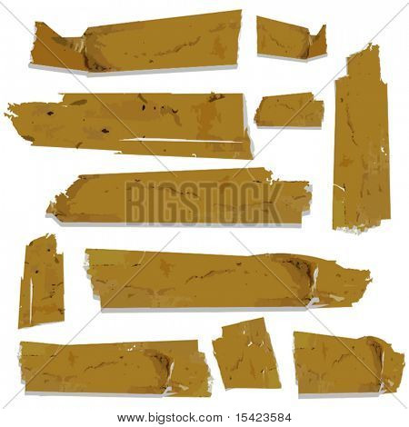  Conjunto de cinta vieja Vector