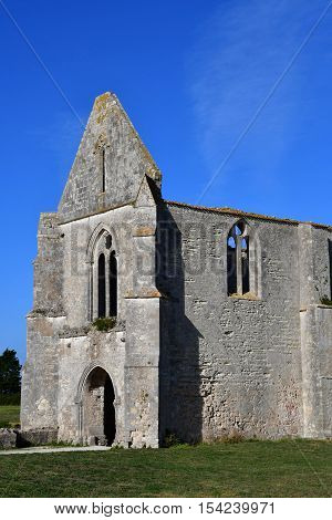 La Flotte France - september 25 2016 : the Notre Dame de Re cistercian abbey