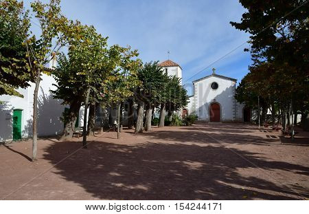 Loix France - september 26 2016 : the Sainte Catherine church