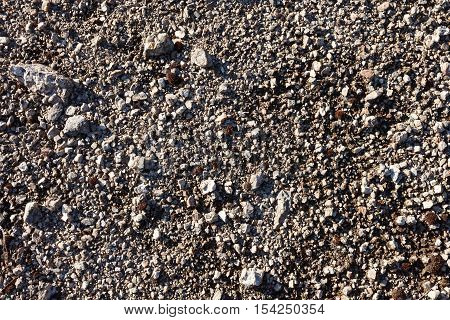 Gravel texture background from mountain scree in Hibini