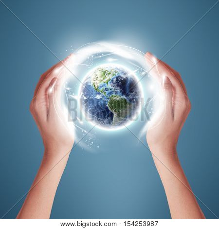 Ecology Green Earth Concept (Elements of this image furnished by NASA) 3D Illustration