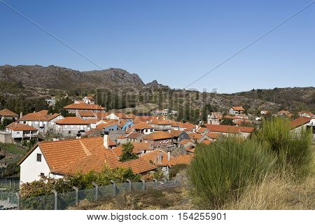 Partial view of the village of Castro Laboreiro Northern Portugal