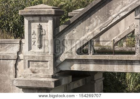 Fascist symbol was on an old bridge built by Benito Mussolini