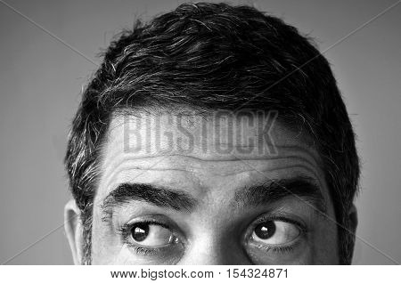 Eyes Of A Man Looking For Something