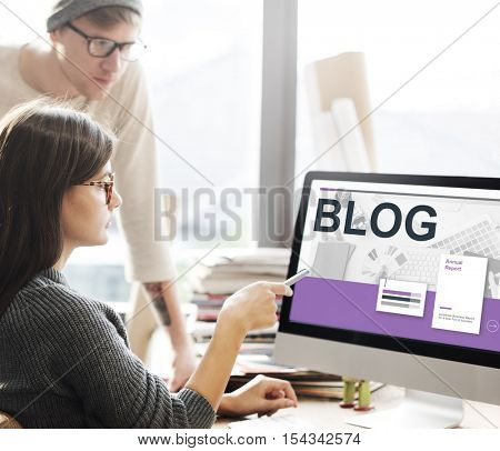 Social Media Communication Networking Concept