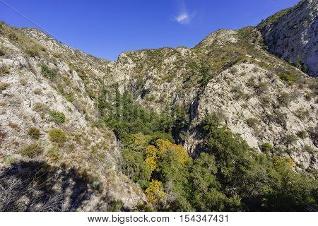 Beautiful Fall Color Of Switzer Falls Trail