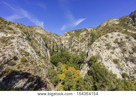 Beautiful Fall Color Of Switzer Falls Trail
