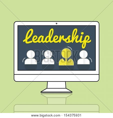 Partnership Corporate Team Leader Font Concept