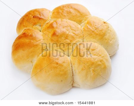 Heerlijk eten, brood geïsoleerd
