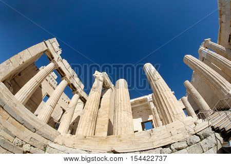 Beule Gate at the Acropolis in Athens Greece