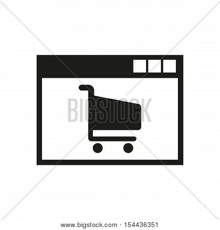 Online shopping icon. vector design. e-commerce symbol. web. graphic. JPG. AI. app. logo. object. flat. image. sign. eps. art. picture - stock vector
