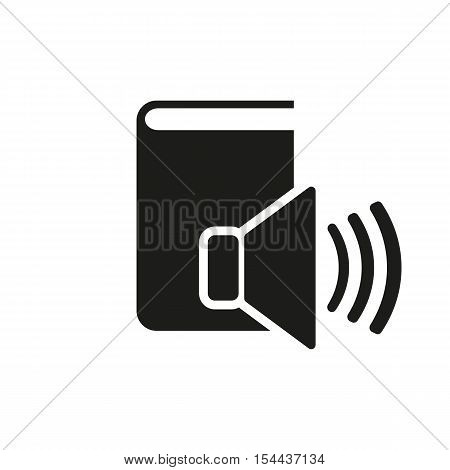 Audiobook icon. vector design. Library symbol. web. graphic. JPG. AI. app. logo. object. flat. image. sign. eps. art. picture - stock vector