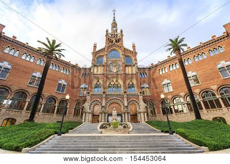 Hospital Of The Holy Cross And Saint Paul By A. Gaudi, Barcelona