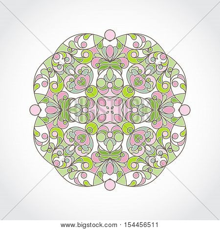 Vector Vintage Pattern In Eastern Style.