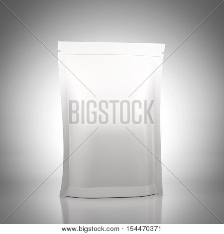 Template Food Packaging Doy Pack. 3D Rendering
