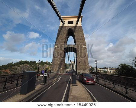 Clifton Suspension Bridge In Bristol