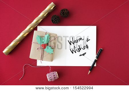 Merry Christmas and Happy New Year Family Holiday Festival Concept
