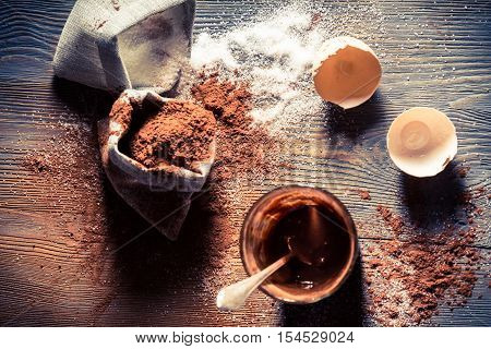 Taste Of Childhood, Egg Yolk With Sugar And Cocoa