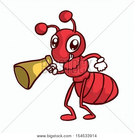 Red Ant T-shirt design vector art collection stock